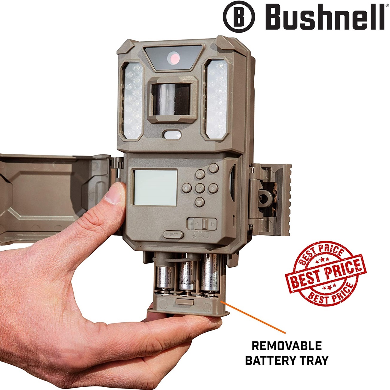 Bushnell Prime Low-Glow Trail Camera Kit Gray